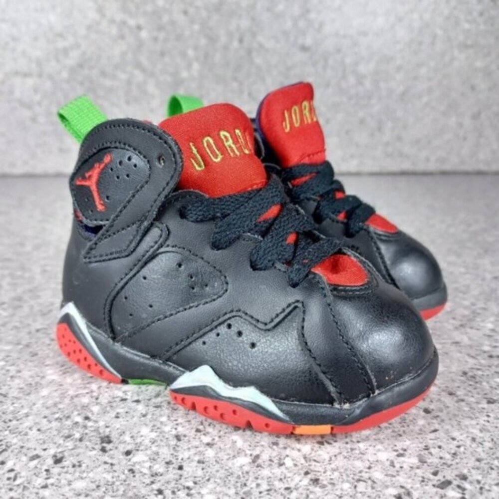 Nike Air Jordan 7 Retro Marvin The Martian Sneakers Kids Shoes 5C